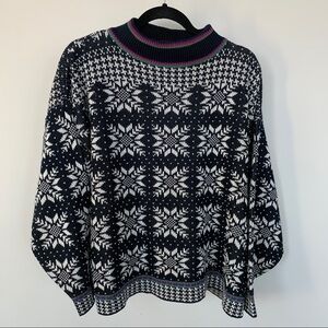 Objectives Vintage Snowflake Sweater Size XL
